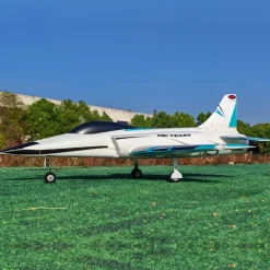 ✨🔄 Upgraded! Dynam Meteor V4 Blue 12-Blade 4S 70mm RC Beginner EDF Jet w/ Flaps