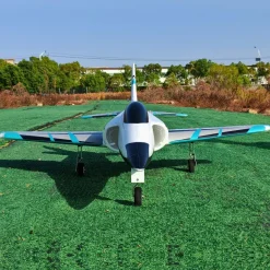 ✨🔄 Upgraded! Dynam Meteor V4 Blue 12-Blade 4S 70mm RC Beginner EDF Jet w/ Flaps