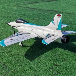 ✨🔄 Upgraded! Dynam Meteor V4 Blue 12-Blade 4S 70mm RC Beginner EDF Jet w/ Flaps