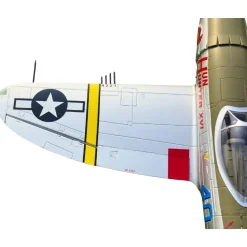 ✨🔄 Upgraded! Dynam P-47D Thunderbolt V2 4S RC Warbird Plane 1220mm w/ Flaps
