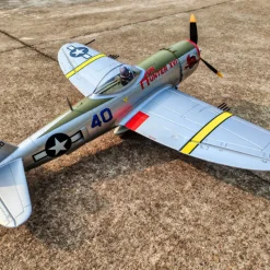 ✨🔄 Upgraded! Dynam P-47D Thunderbolt V2 4S RC Warbird Plane 1220mm w/ Flaps