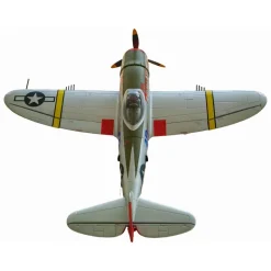 ✨🔄 Upgraded! Dynam P-47D Thunderbolt V2 4S RC Warbird Plane 1220mm w/ Flaps
