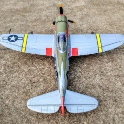 ✨🔄 Upgraded! Dynam P-47D Thunderbolt V2 4S RC Warbird Plane 1220mm w/ Flaps