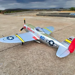 ✨🔄 Upgraded! Dynam P-47D Thunderbolt V2 4S RC Warbird Plane 1220mm w/ Flaps