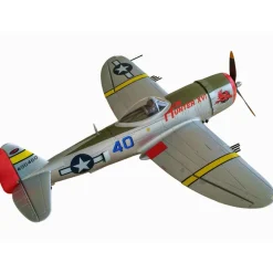 ✨🔄 Upgraded! Dynam P-47D Thunderbolt V2 4S RC Warbird Plane 1220mm w/ Flaps