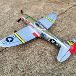 ✨🔄 Upgraded! Dynam P-47D Thunderbolt V2 4S RC Warbird Plane 1220mm w/ Flaps