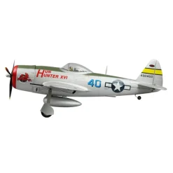 ✨🔄 Upgraded! Dynam P-47D Thunderbolt V2 4S RC Warbird Plane 1220mm w/ Flaps