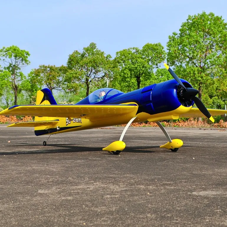 ✨🔄 Upgraded! Dynam Sukhoi SU-26M V2 Blue 4S Aerobatic 3D Sport RC Plane 1200mm Wingspan