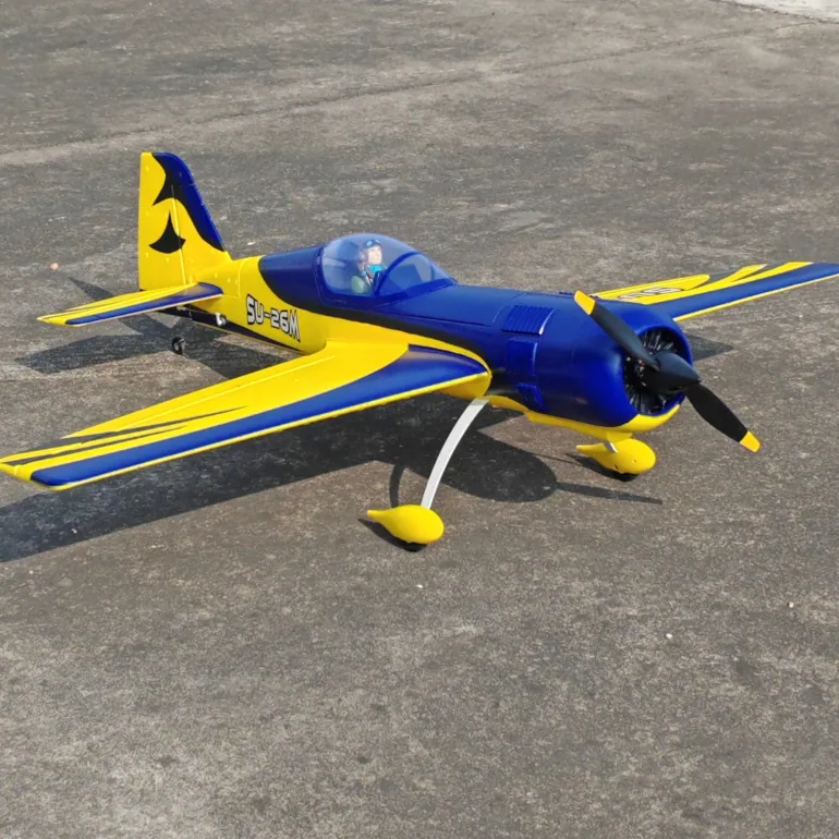 ✨🔄 Upgraded! Dynam Sukhoi SU-26M V2 Blue 4S Aerobatic 3D Sport RC Plane 1200mm Wingspan