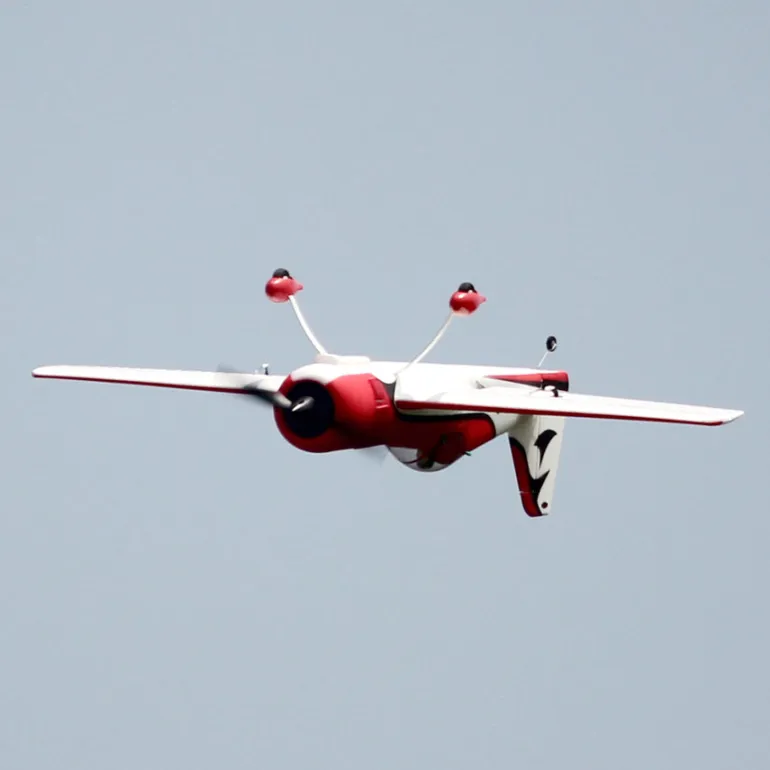 ✨🔄 Upgraded! Dynam Sukhoi SU-26M V2 Red 4S Aerobatic 3D Sport Plane 1200mm Wingspan