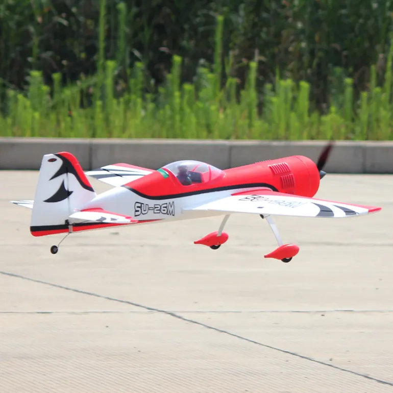 ✨🔄 Upgraded! Dynam Sukhoi SU-26M V2 Red 4S Aerobatic 3D Sport Plane 1200mm Wingspan