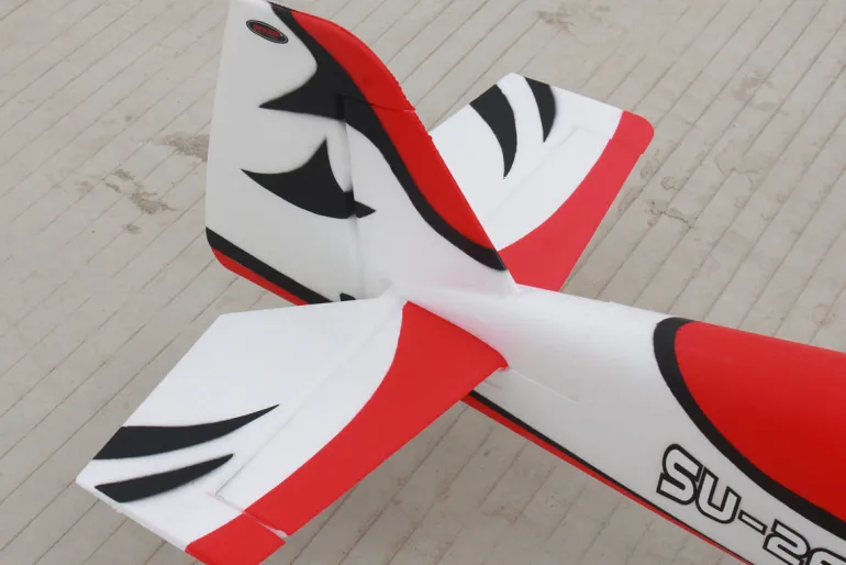 ✨🔄 Upgraded! Dynam Sukhoi SU-26M V2 Red 4S Aerobatic 3D Sport Plane 1200mm Wingspan