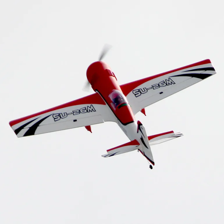 ✨🔄 Upgraded! Dynam Sukhoi SU-26M V2 Red 4S Aerobatic 3D Sport Plane 1200mm Wingspan