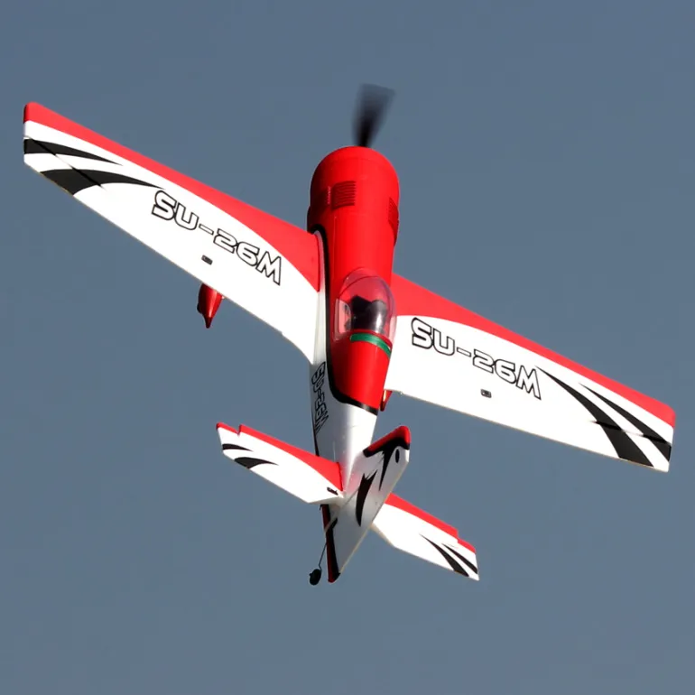 ✨🔄 Upgraded! Dynam Sukhoi SU-26M V2 Red 4S Aerobatic 3D Sport Plane 1200mm Wingspan