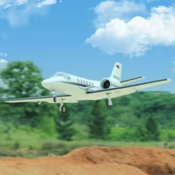 ✨🔄 Upgraded! Pre-Order Dynam Cessna 550 Turbo Jet V3 White 4S Twin 64mm RC EDF Jet w/ Flaps