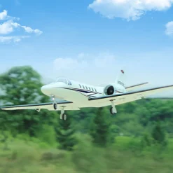 ✨🔄 Upgraded! Pre-Order Dynam Cessna 550 Turbo Jet V3 White 4S Twin 64mm RC EDF Jet w/ Flaps