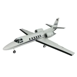 ✨🔄 Upgraded! Pre-Order Dynam Cessna 550 Turbo Jet V3 White 4S Twin 64mm RC EDF Jet w/ Flaps