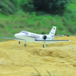 ✨🔄 Upgraded! Pre-Order Dynam Cessna 550 Turbo Jet V3 White 4S Twin 64mm RC EDF Jet w/ Flaps